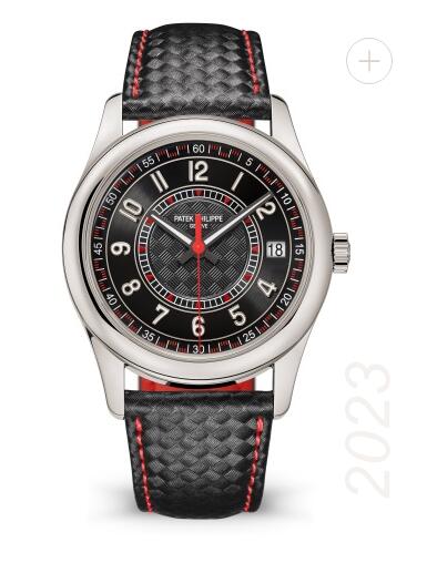 Review Best Patek Philippe Calatrava White Gold Black - Red Men 6007G-010 replica watch - Click Image to Close